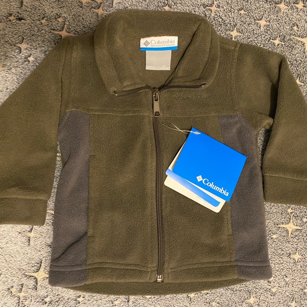 BRAND NEW ~ Toddler size 2T Fleece jacket from Colombia sportswear company